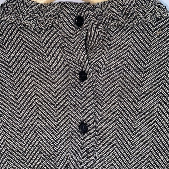 Rare Vintage KOOS Van Den Akker New York Metallic Lace Overly Button Sweater S - Picture 12 of 15